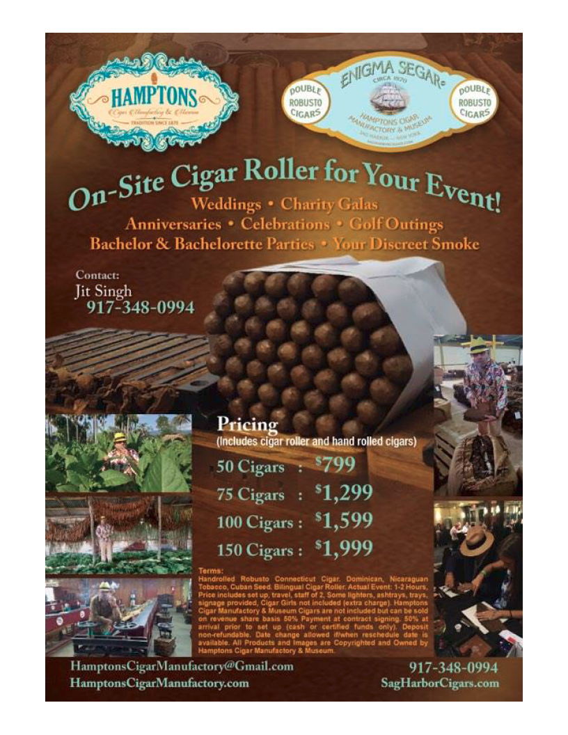 On Site Cigar Roller for Your Event